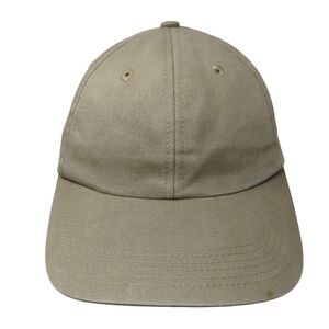 Red Kap Slideback Hat Tan One Size Adjustable Vented Holes 6 Panel Blank